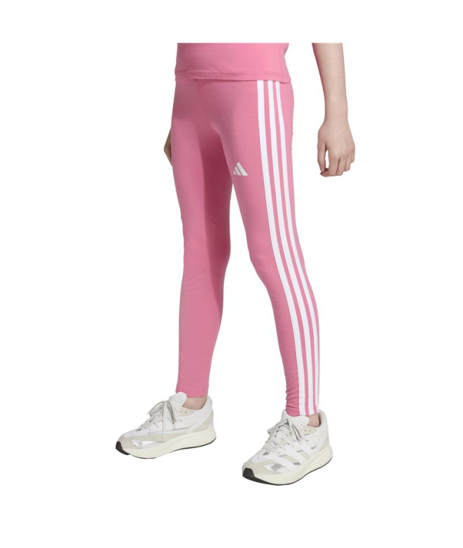 Collants adidas Jg 3 Stripes Leg 230 Fille rose...