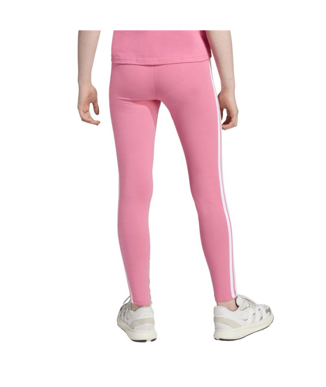Collants adidas Jg 3 Stripes Leg 230 Fille rose...