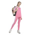 Collants adidas Jg 3 Stripes Leg 230 Fille rose et blanc