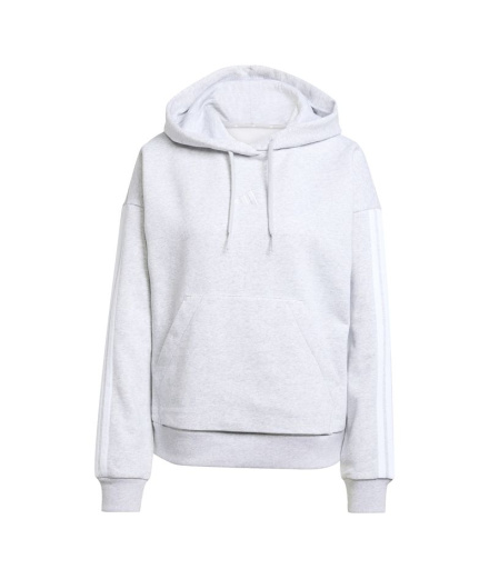 Moletom Mulher adidas 3 Stripes FL HD Brgrcl / Branco