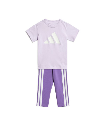 Conjunto adidas Essentials Infantil Lavanda / Blanco