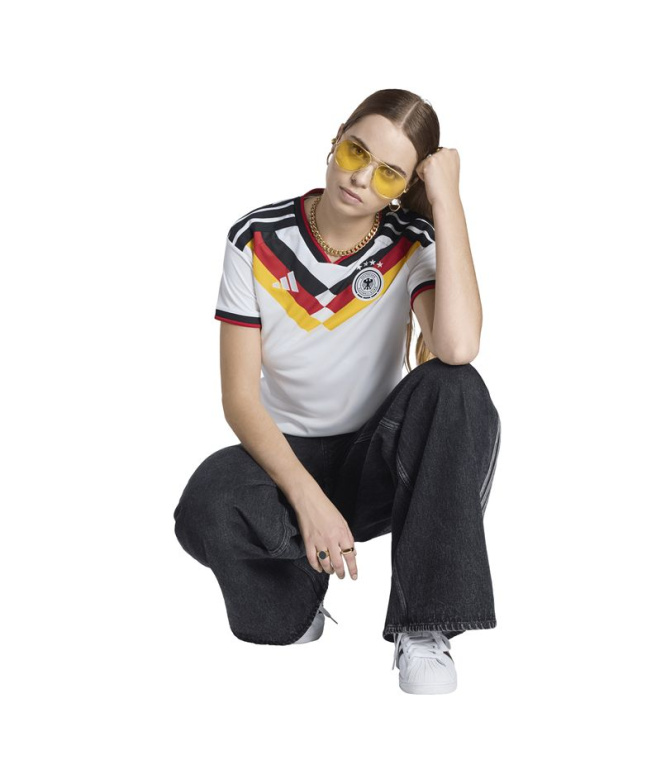 Camiseta de Fútbol adidas Alemania 26 Mujer Blanco