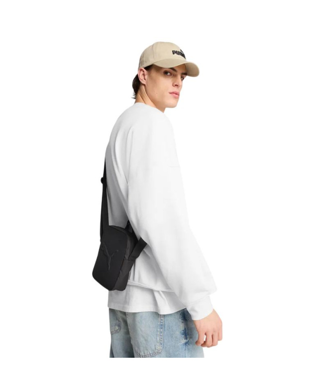 Mochila portátil Puma Buzz Homem preta.