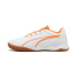 Chaussures Futsal Homme Puma Pressing IV Blanc/Orange pailleté/Argent vif