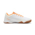 Chaussures Futsal Homme Puma Pressing IV Blanc/Orange pailleté/Argent vif