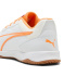 Chaussures Futsal Homme Puma Pressing IV Blanc/Orange pailleté/Argent vif