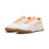 Chaussures Futsal Homme Puma Pressing IV Blanc/Orange pailleté/Argent vif