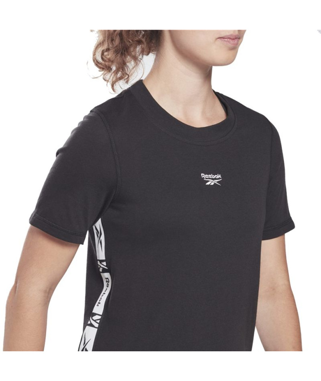 T-shirt noir Reebok Tape Pack Tee W