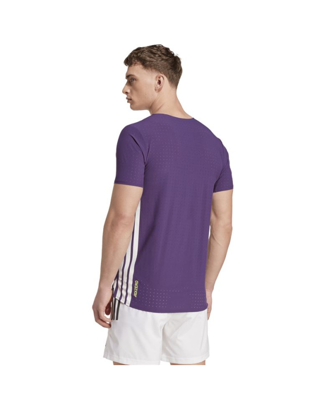 T-shirt Running adidas Adizero Homme , prune