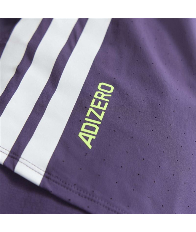 Camiseta Running Homem adidas Adizero, cor ameixa