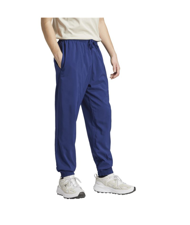 Calça adidas Stanfrd E Homem Azul Escuro/Branco