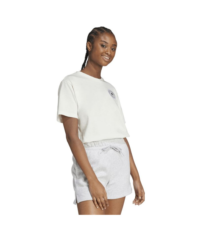 Camiseta Mulher bege adidas Farmmkt