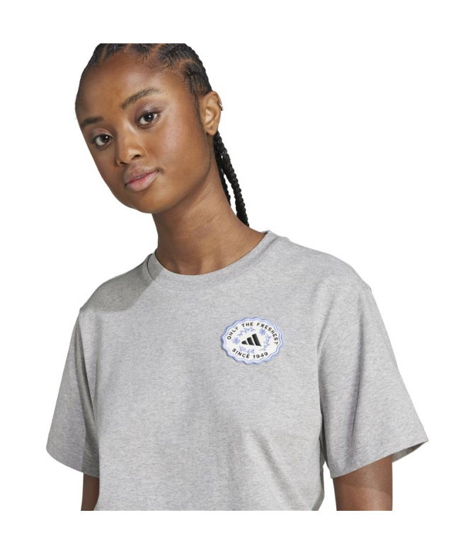 T-shirt gris adidas Farmmkt Femme