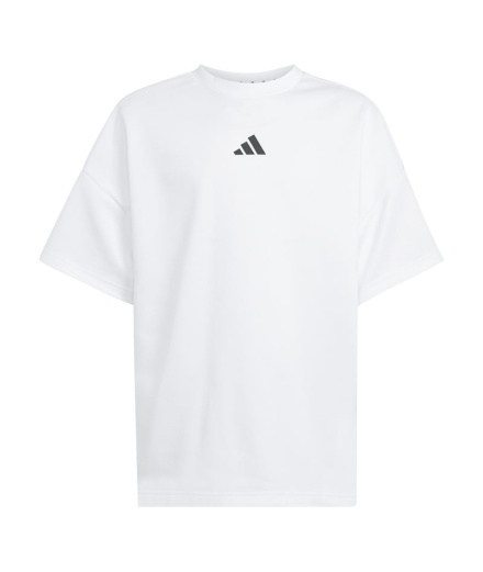 Camiseta adidas Fi Ovsz Infantil Blanco/Negro
