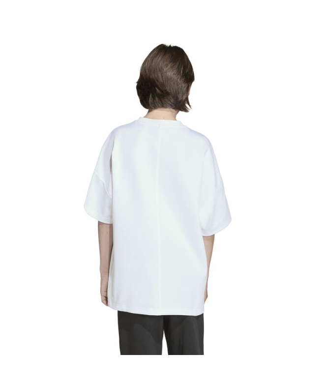 Camiseta Infantil adidas Fi Ovsz branca/preta