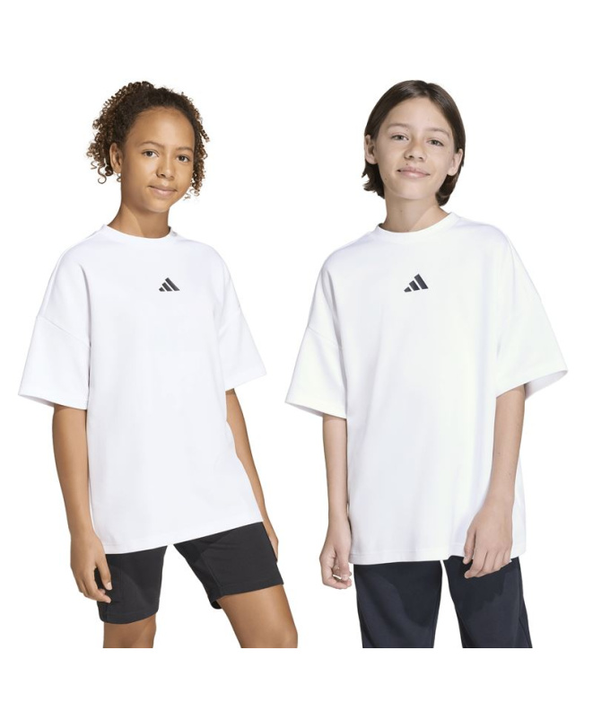Camiseta adidas Fi Ovsz Infantil Blanco/Negro