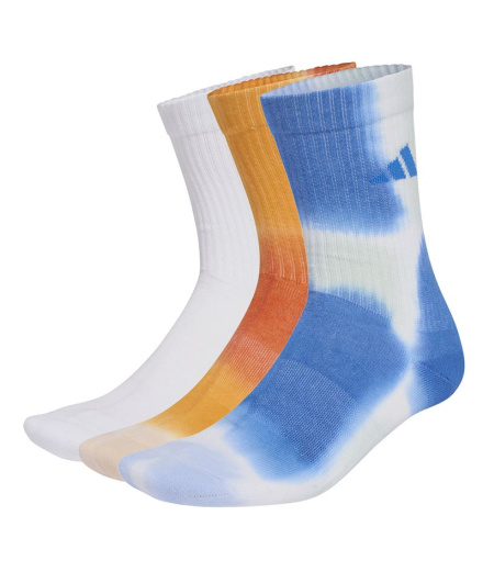 Meias adidas Tie Dye 3Pp Meias /Branco/Azul