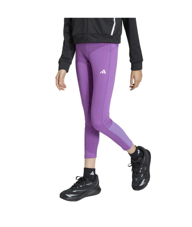 Collants Fitness adidas Jg Tf Fille Puract/Blanc