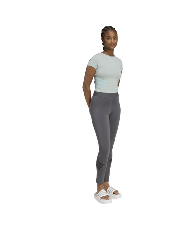Malhas Mulher adidas Fi 3 Stripes cinza
