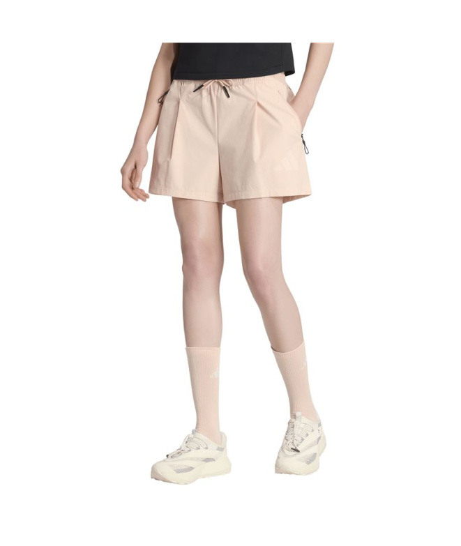 Pantalons rose adidas ZNE Wv Sh Femme