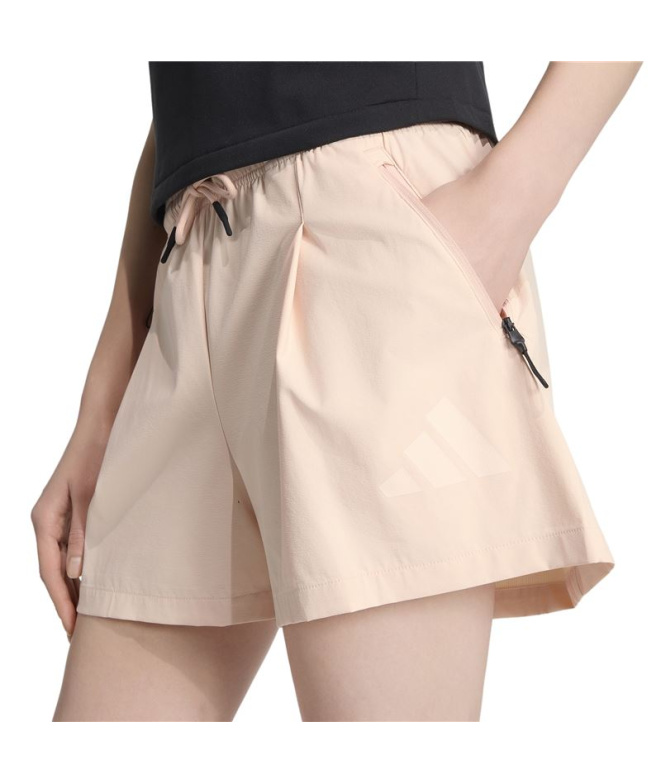 Pantalons rose adidas ZNE Wv Sh Femme