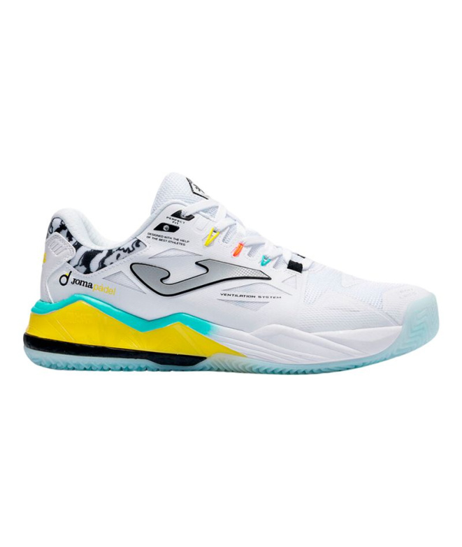 Chaussures Pádel Joma Spin 2602 blanches Homme