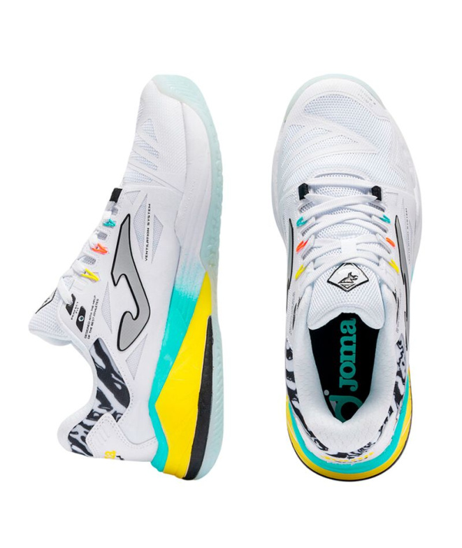 Sapatilhas Pádel Homem Joma Spin 2602 brancos
