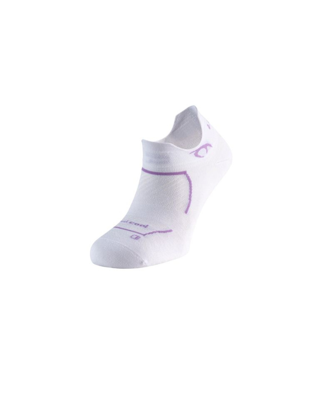 Chaussettes Running Lurbel Race Two blanches/lilas