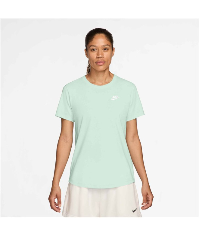 Camiseta Nike Nsw Club Ss Tee Mujer Verde