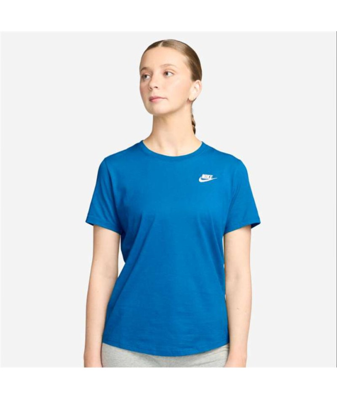 Camiseta Mulher Nike NSW Club SS azul