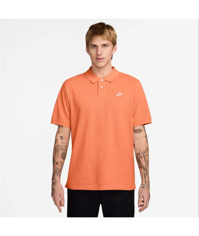 Camisa Polo Polo Club SS Homem Nike laranja