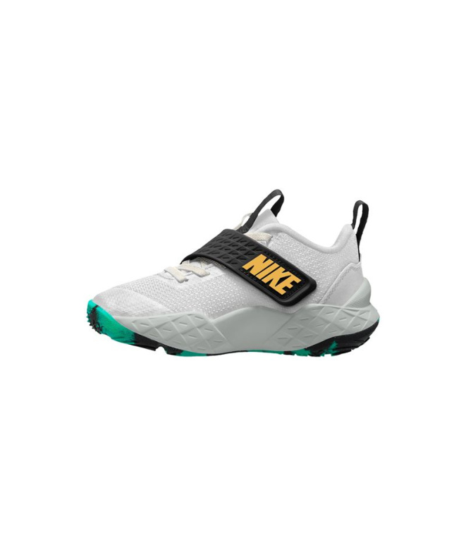 Chaussures blanches Nike Team Hustle D 12 Enfant