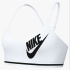 Sutiã esportivo Fitness Mulher Nike Ls Logo branco