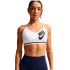 Sutiã esportivo Fitness Mulher Nike Ls Logo branco