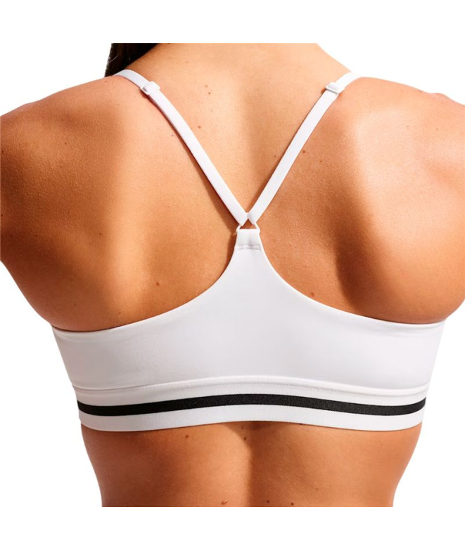 Sutiã esportivo Fitness Mulher Nike Ls Logo branco