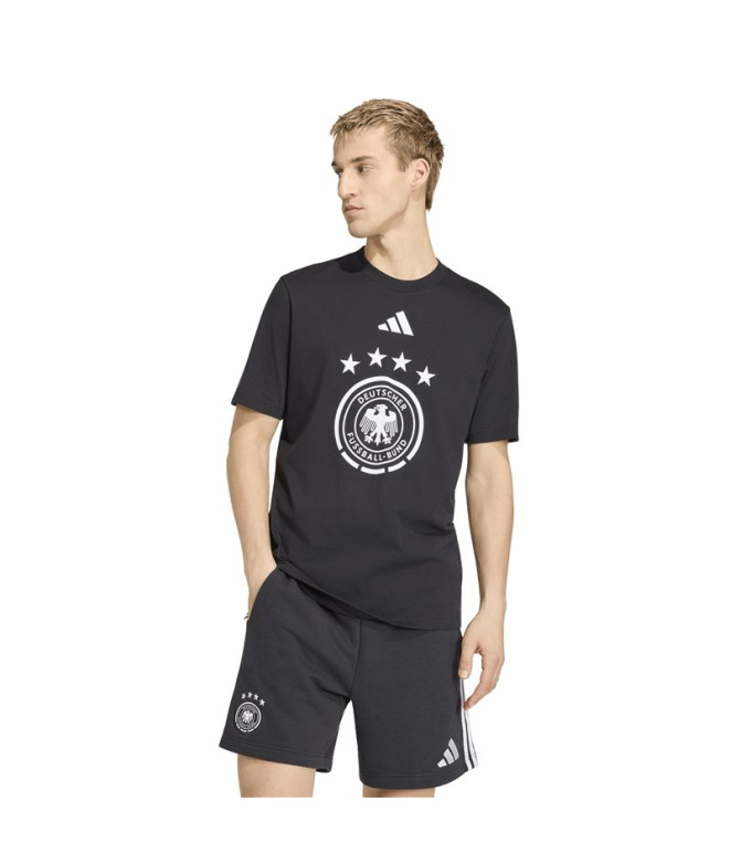 Camiseta Futebol preta Homem adidas Dfb DNA Gr