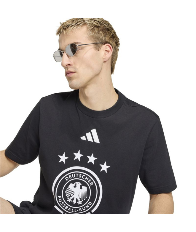 Camiseta Futebol preta Homem adidas Dfb DNA Gr