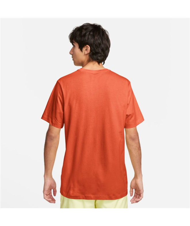 Camiseta Homem laranja Nike Sportswear Club