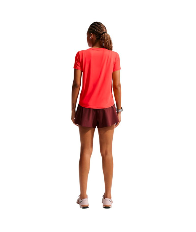 T-shirt Fitness Nike One Classic Df SS Femme rouge