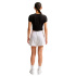 T-shirt court en maille Nike Sportswear Chill Femme noir/gris