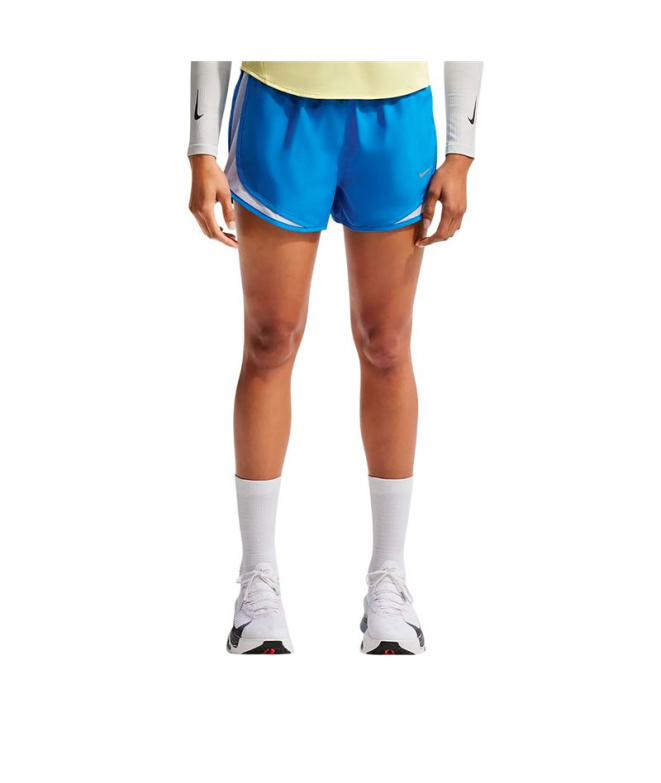 Calça Running Mulher Nike Tempo Df Mr 3" azuis
