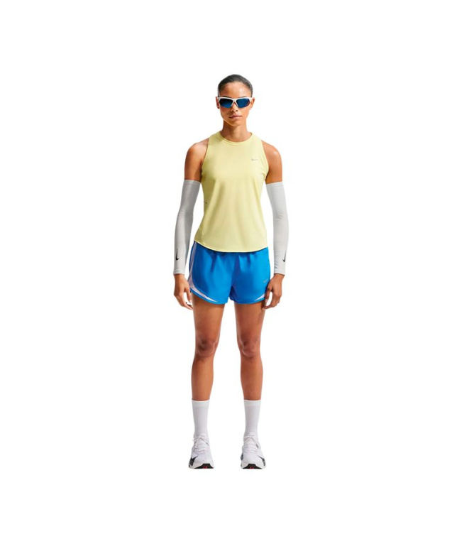 Calça Running Mulher Nike Tempo Df Mr 3" azuis