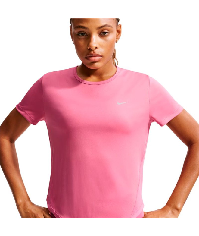 Camiseta Running Mulher Nike Tempo DF SS vermelha