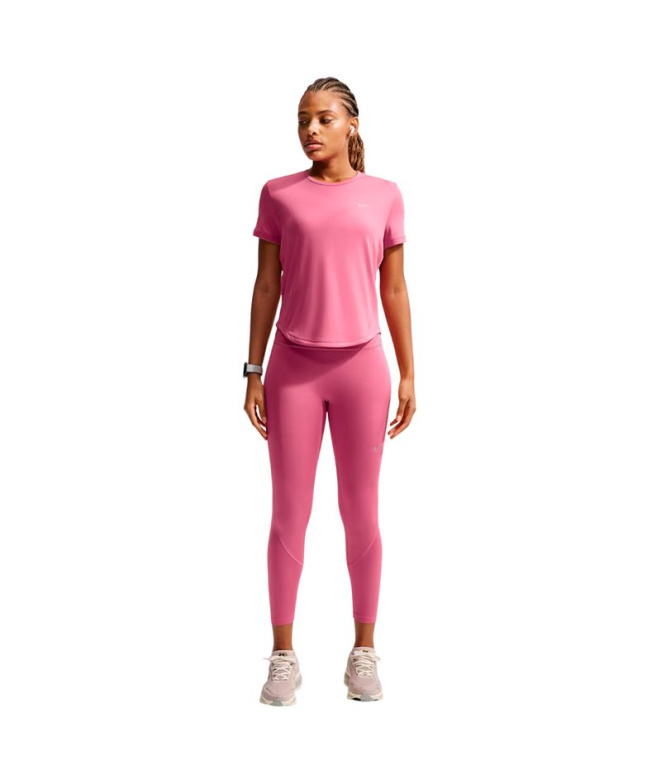 Camiseta Running Mulher Nike Tempo DF SS vermelha