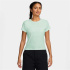 T-shirt vert Nike NSW à manches courtes côtelées pour Femme