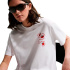 Camiseta Mulher branca Nike NSW Classic BF Cafe Tomato