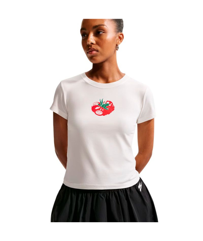 T T-shirt blanc Nike NSW Chllknt Modcrp Femme