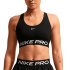 Sujetador Deportivo de Fitness Nike Np Df 365 Ls Mujer Negro