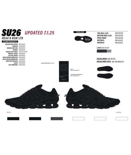 Zapatillas Nike Reax 8 Nsw Sl Hombre Negro