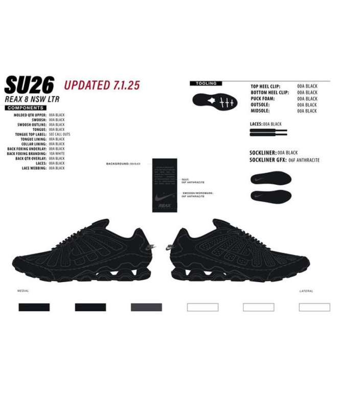 Sapatilhas Nike Reax 8 NSW SL Homem Preto